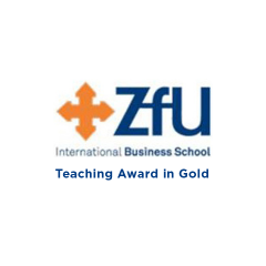 Teaching Award in Gold des ZFU (Schweiz)